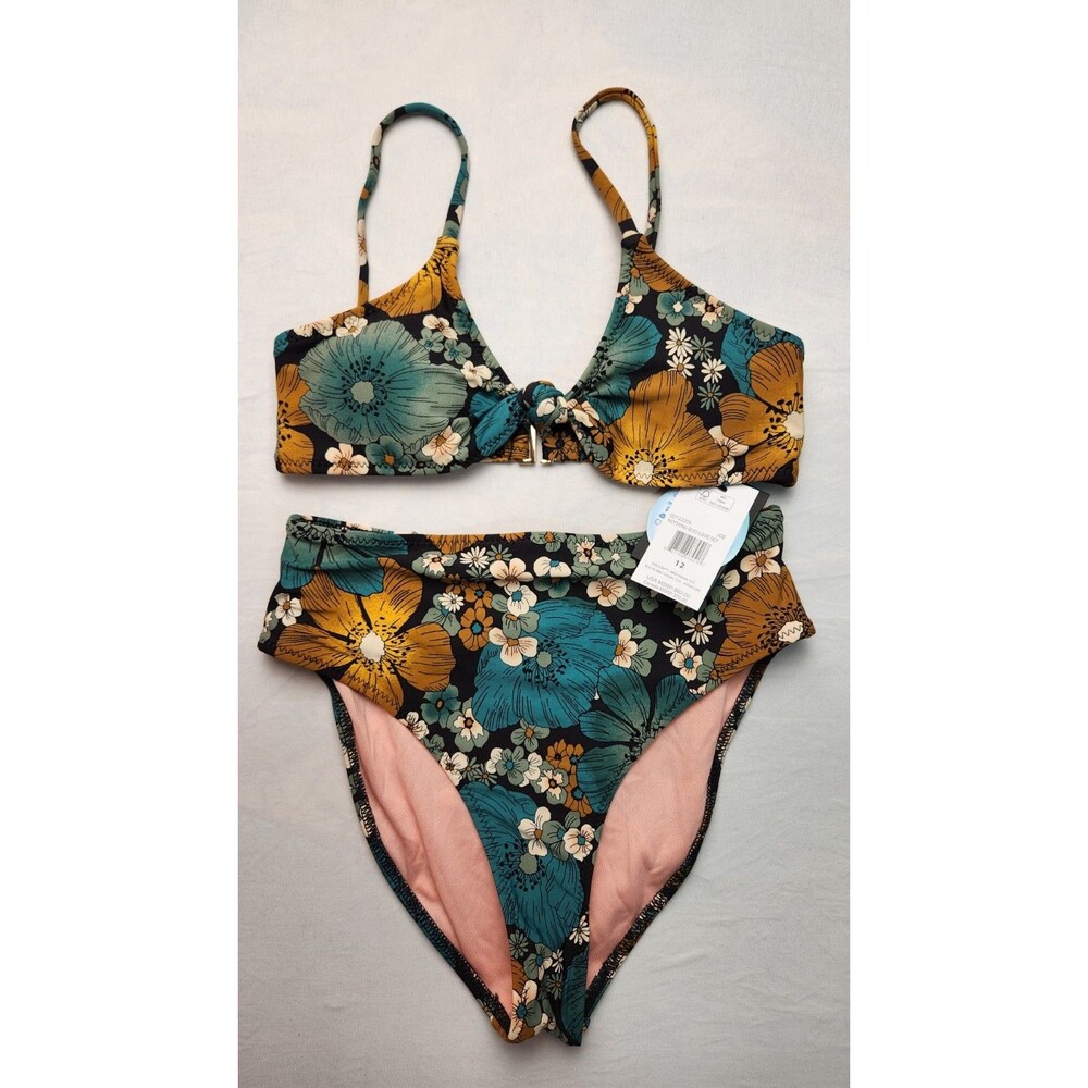 VOLCOLM Juniors Bikini Set, Size 12 NWT